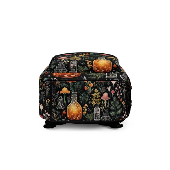 Dark Forest Waferproof Fabric Backpack | Witchy Tinctures, Potions & Foliage - Picture 5 of 5